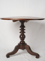 Elegant French walnut petit dining table
