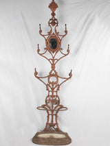 Antique French coat rack - cast iron 85¾"