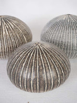 Distinctive French urchin-like ceramic spheres