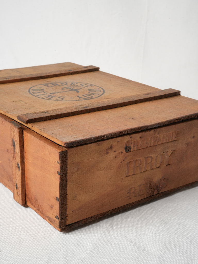 Aged softwood wine crate  