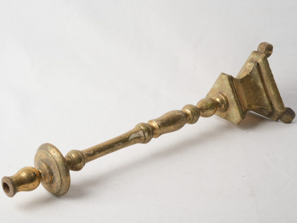 Elongated tapering column candlestick  