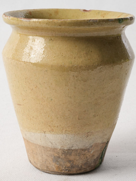 Ochre-glazed tapered Provençal pottery  