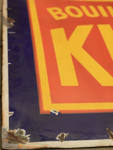 Iconic French tole Boullion Kub signage