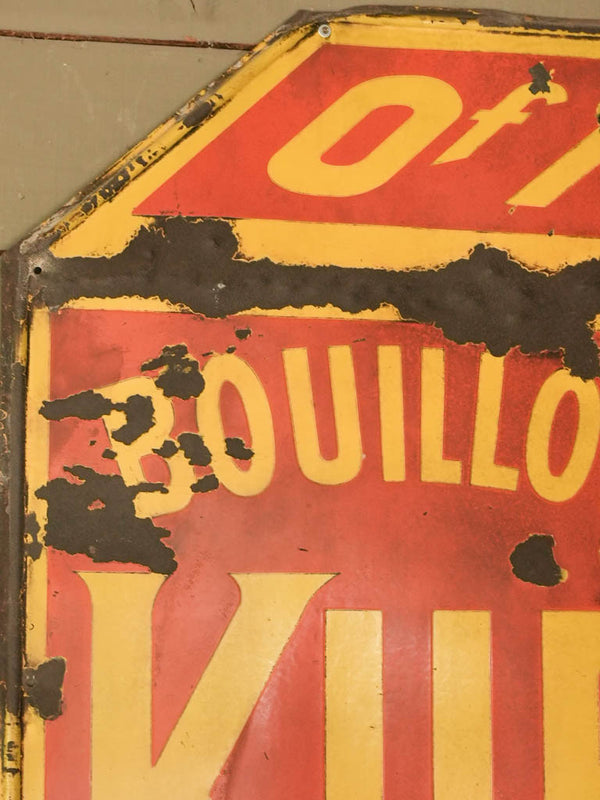 Aged French Bouillon Kub metal sign