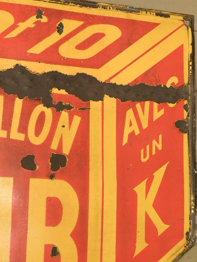 Large red bullion Kub sign 38½"