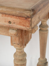 Classic balustrade-leg wooden console table