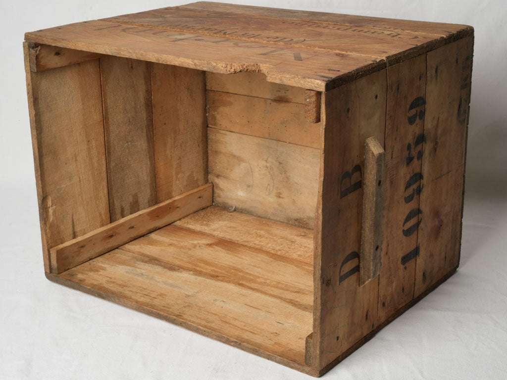 Rustic hearth logs crate  