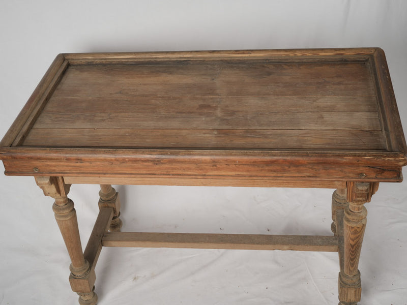 Aged French oak bar counter table