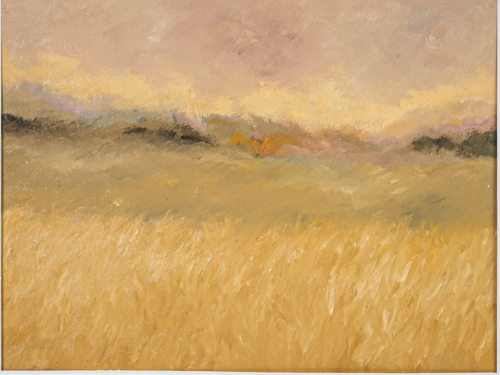 Elegant, summery, tall-grass-inspired painting