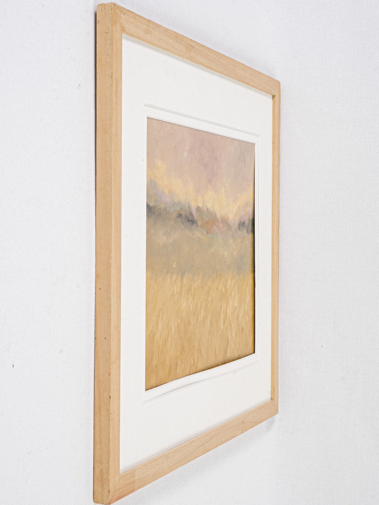Oil-on-board, timeless, white mat artwork