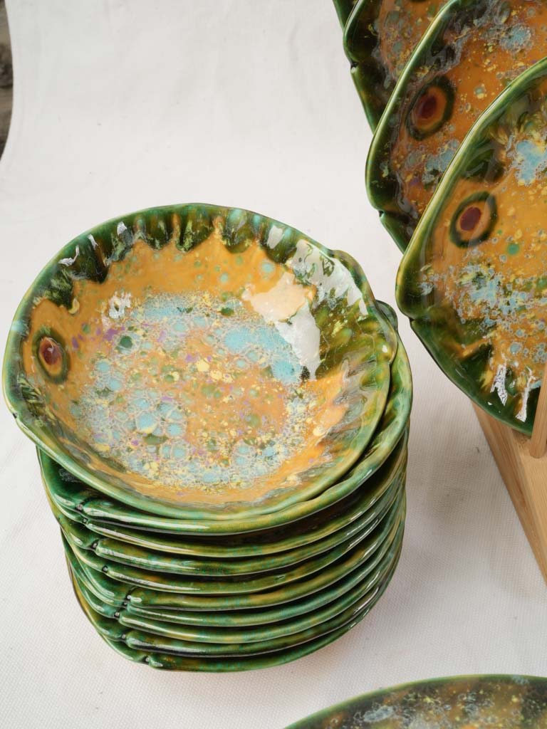 Sun-baked ochre earthenware vessel  