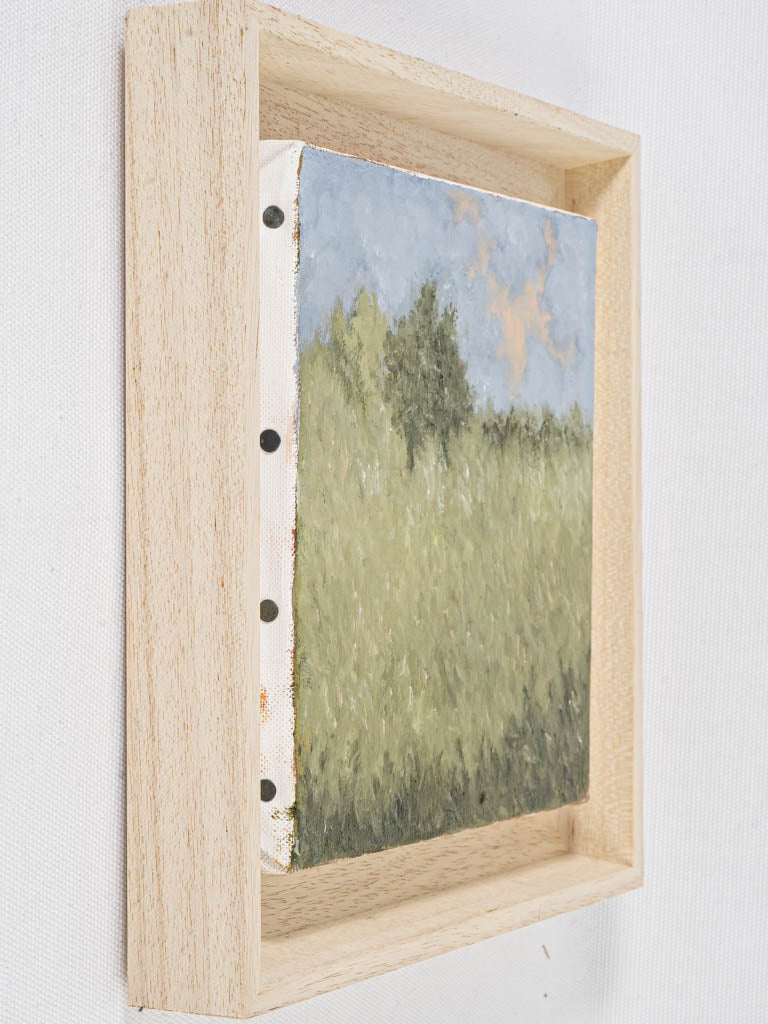Delightful natural wood-framed art