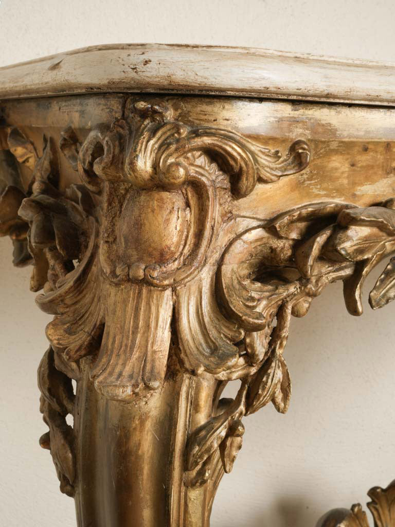 Delightful carved giltwood console
