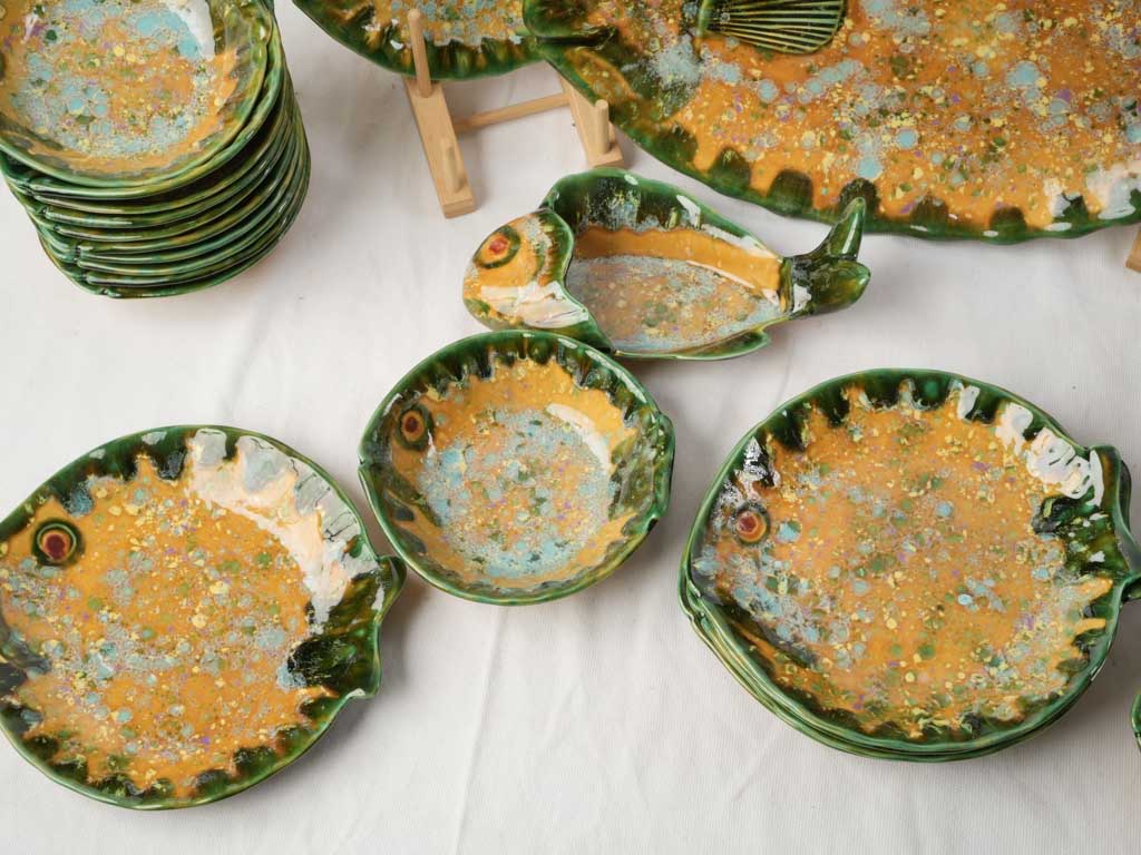 Signature Louis Balme pottery design  