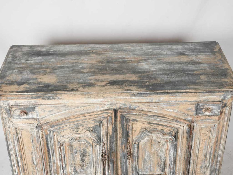 Antique French buffet with dark blue patina 51¼"