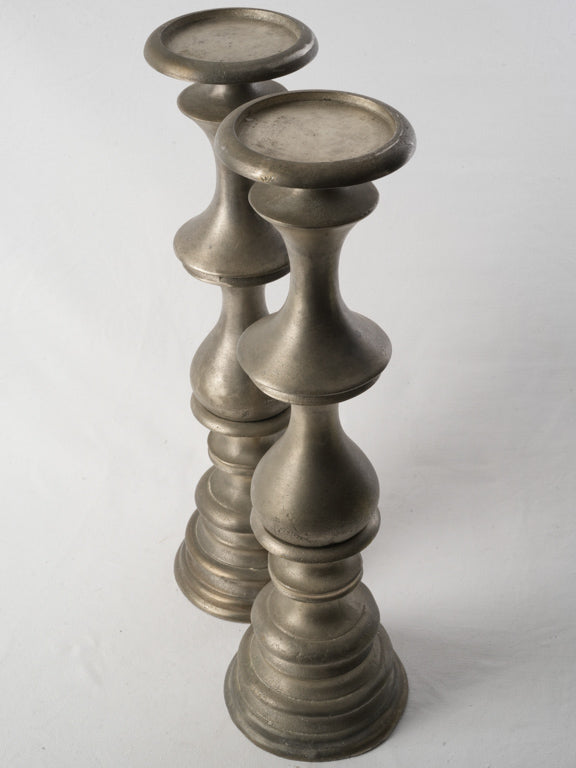 Classic tiered base candlesticks  