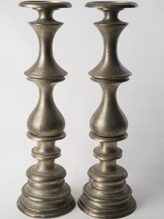Graceful vintage baluster candlesticks  