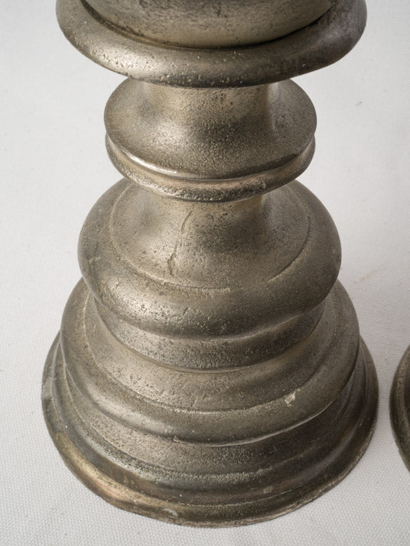 Sculptural form vintage candlesticks  