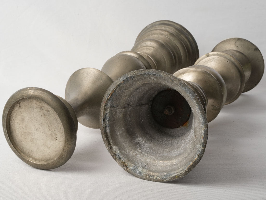 Sophisticated aged candlestick set  