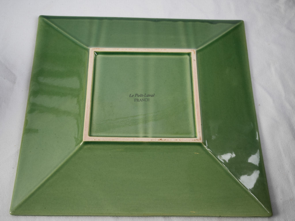 Decorative vintage square plate ensemble