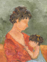 Beautiful modern maternal portrait painting