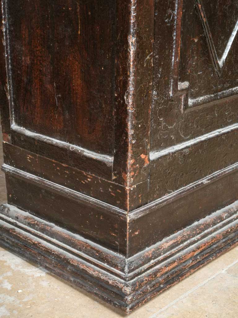 Late 19th Century Walnut-Finished Pine Store Counter with Coin Slot Detail - 57"