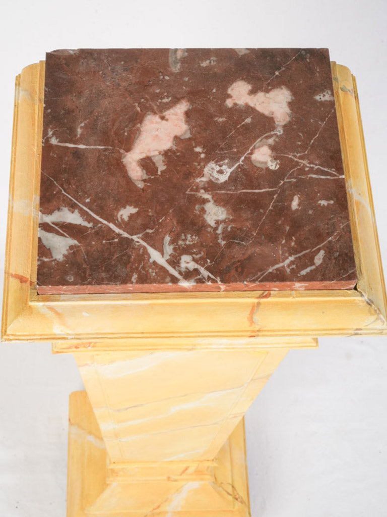 Decorative bold-finished pedestal  