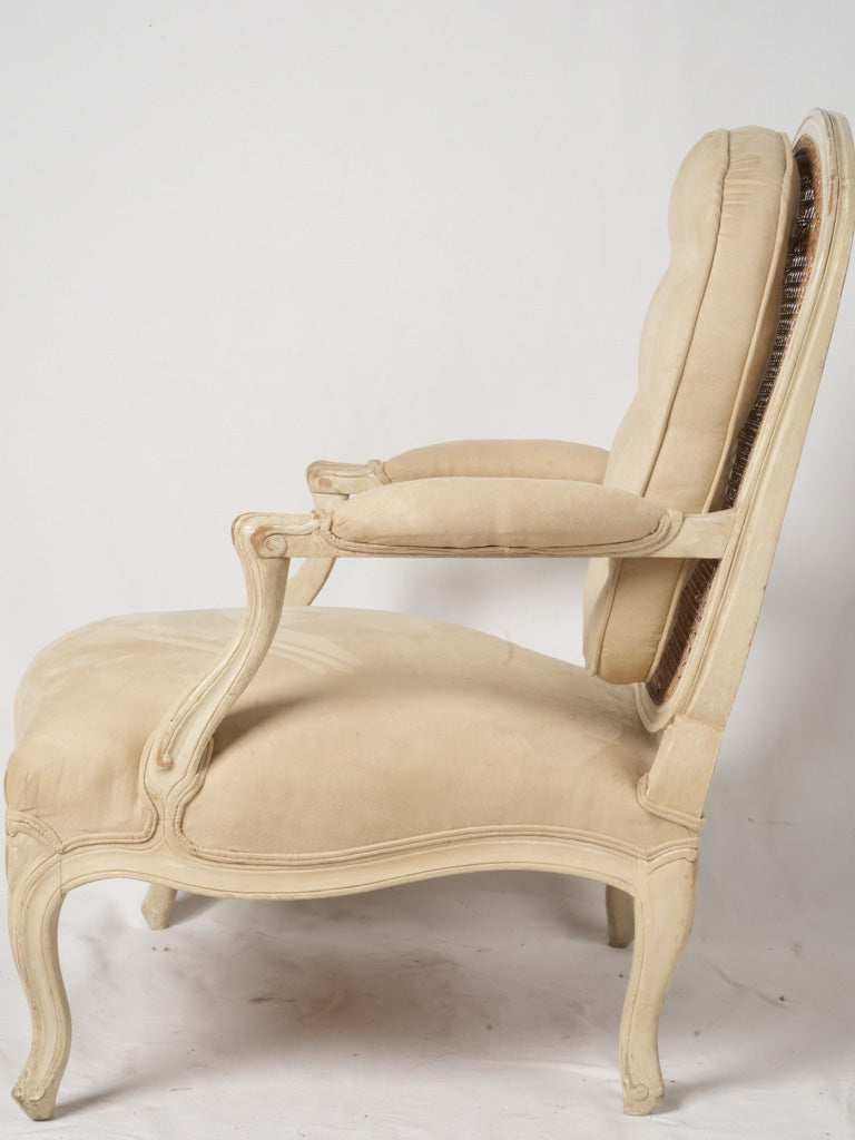 Fabulous vintage off-white armchairs