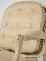 Antique French upholstered armchairs