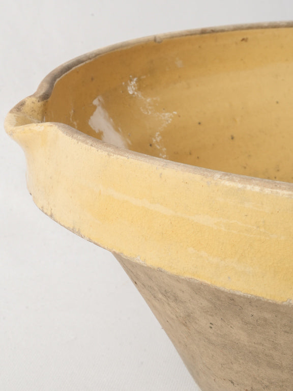Hand-repaired staple accent basin  