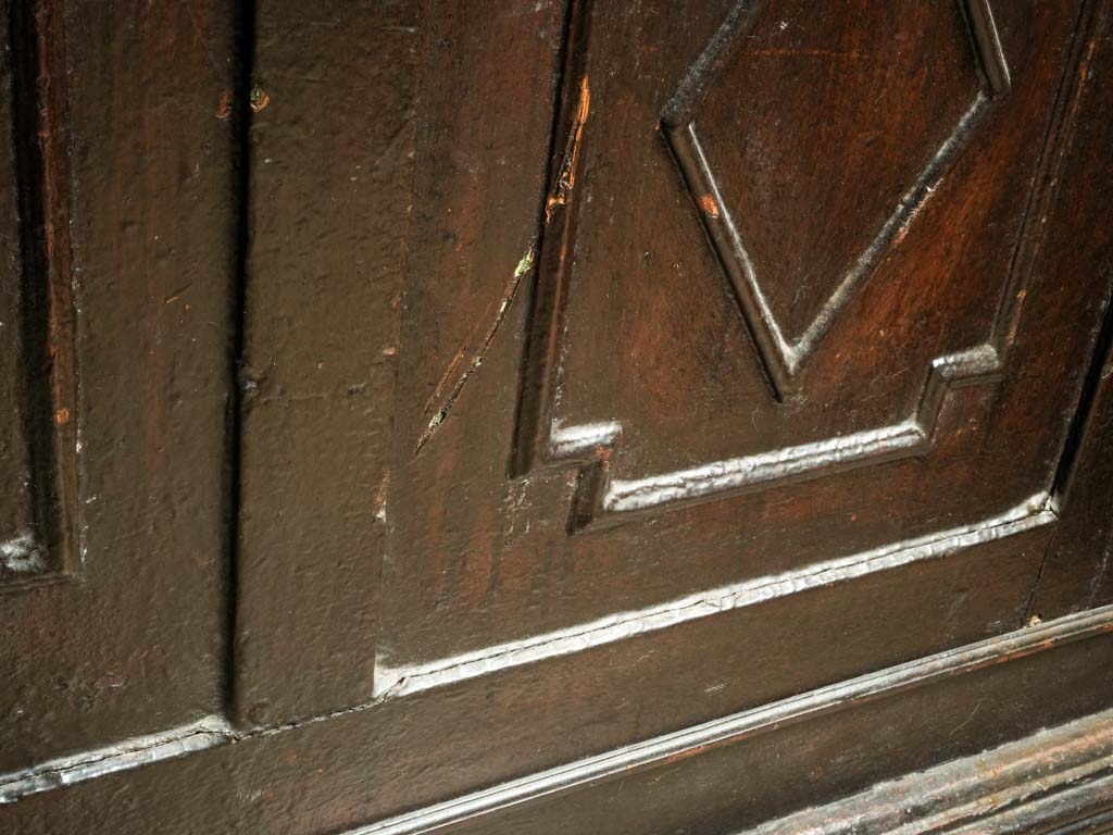 Late 19th Century Walnut-Finished Pine Store Counter with Coin Slot Detail - 57"