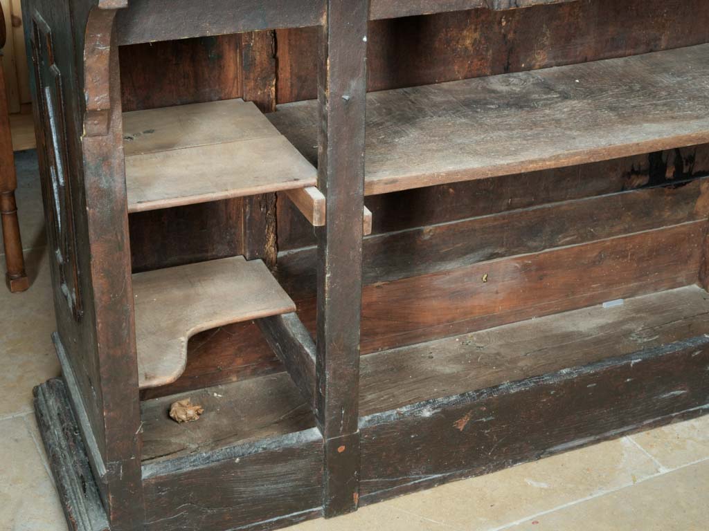 Late 19th Century Walnut-Finished Pine Store Counter with Coin Slot Detail - 57"
