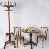 Stylish sculptural carved feet bistro table
