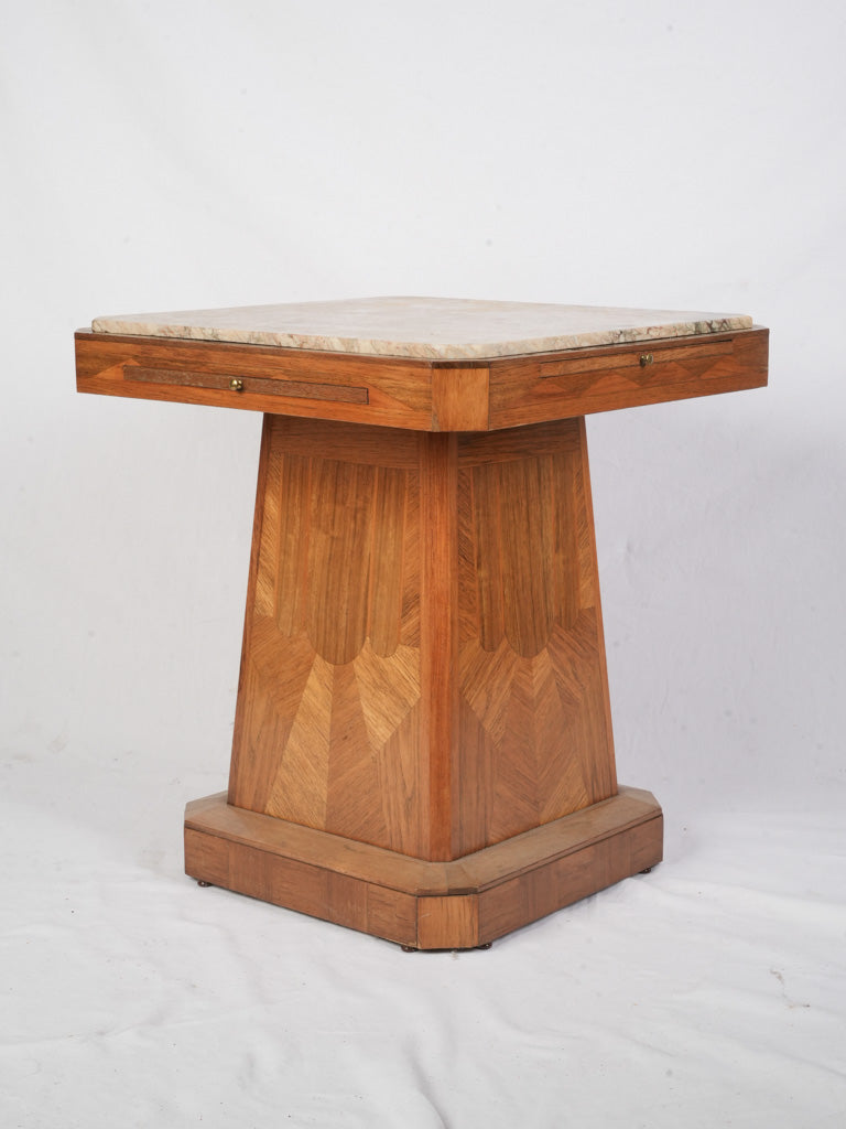 Compact architectural side table  