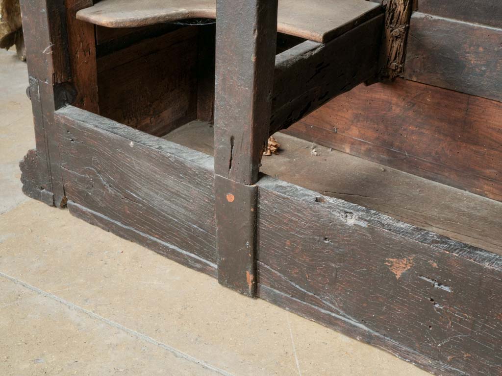Late 19th Century Walnut-Finished Pine Store Counter with Coin Slot Detail - 57"