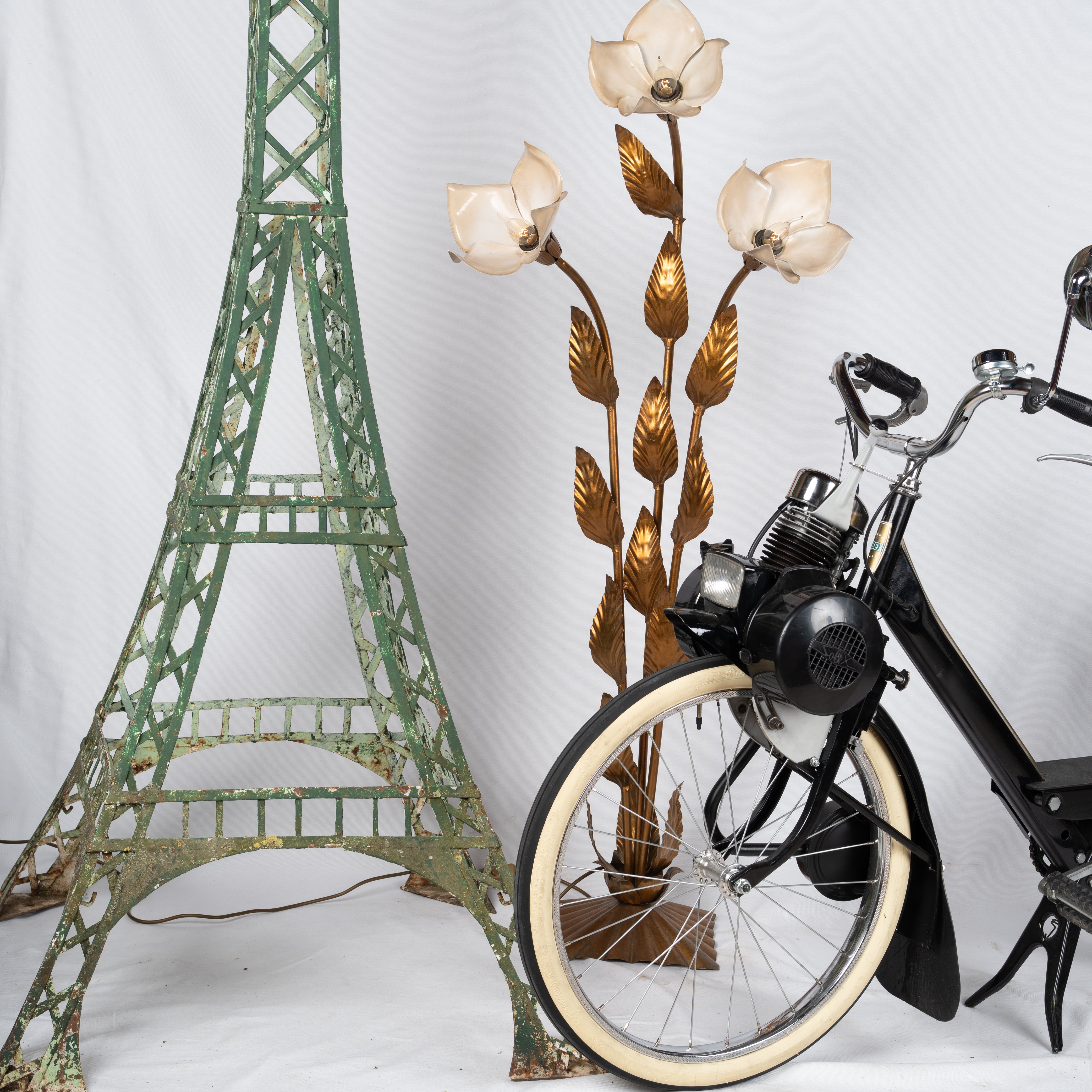 Time-honored black Solex 3800 motorcycle