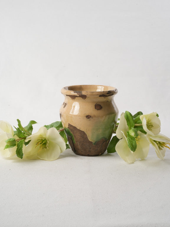 Artistic vintage ceramic pot
