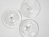 Set of 10 antique French Champagne coupes