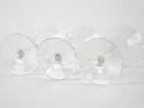 Set of 8 antique French wine glasses