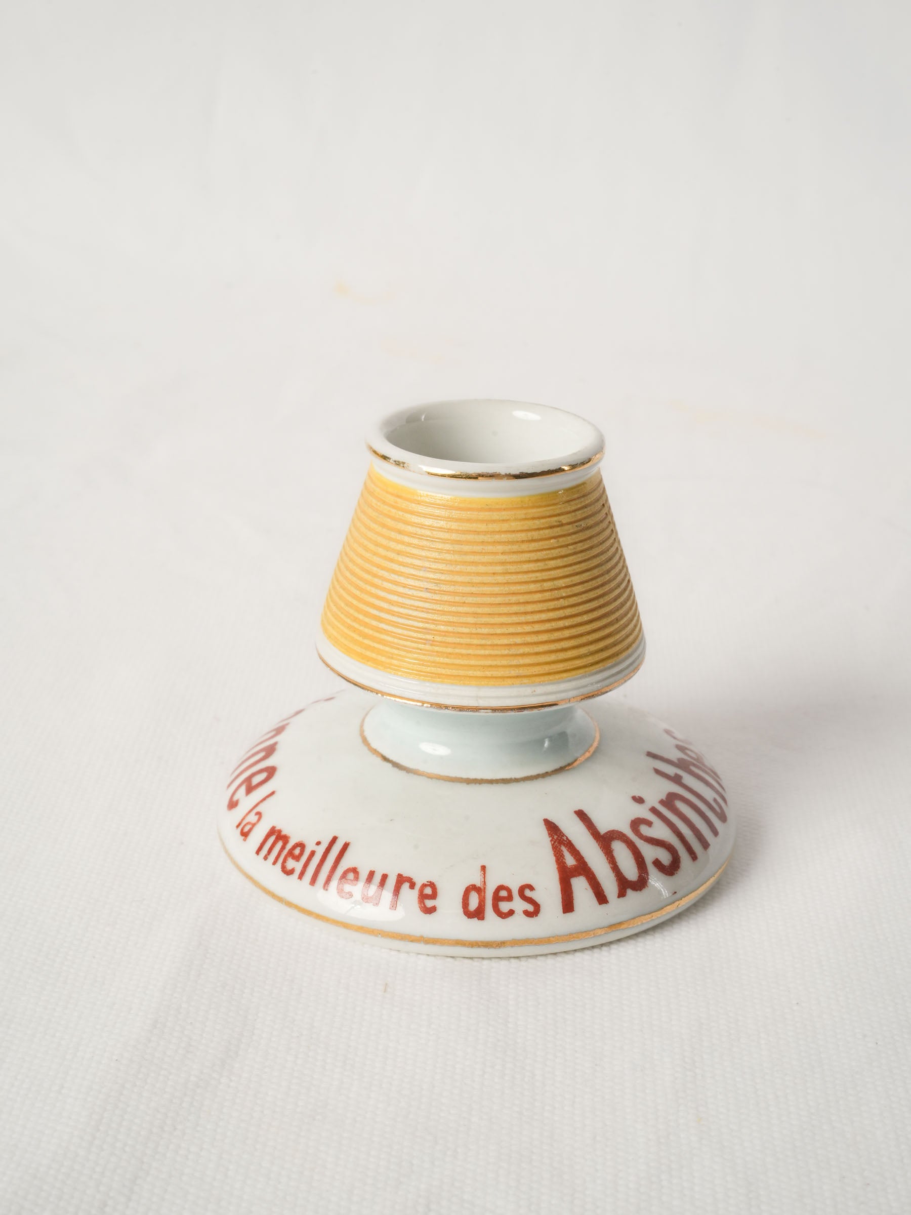 Belle Époque French porcelain match striker - Absinthe La Parisienne