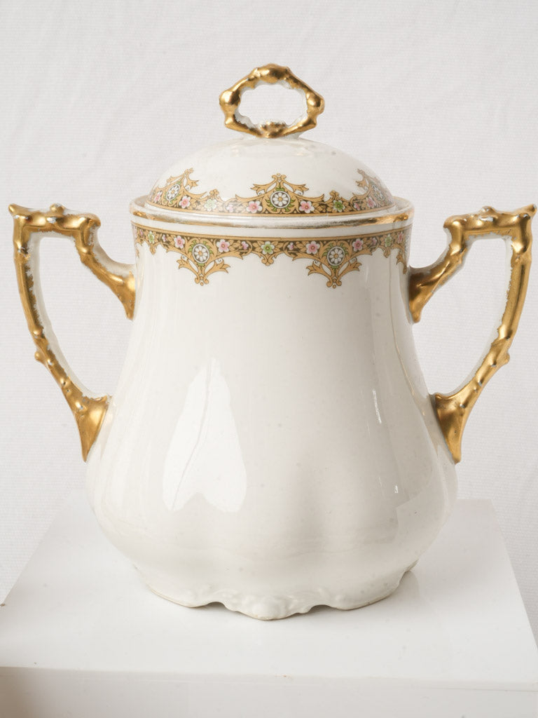 Limoges Rococo Revival Porcelain Coffee Service For 8 c. 1930s