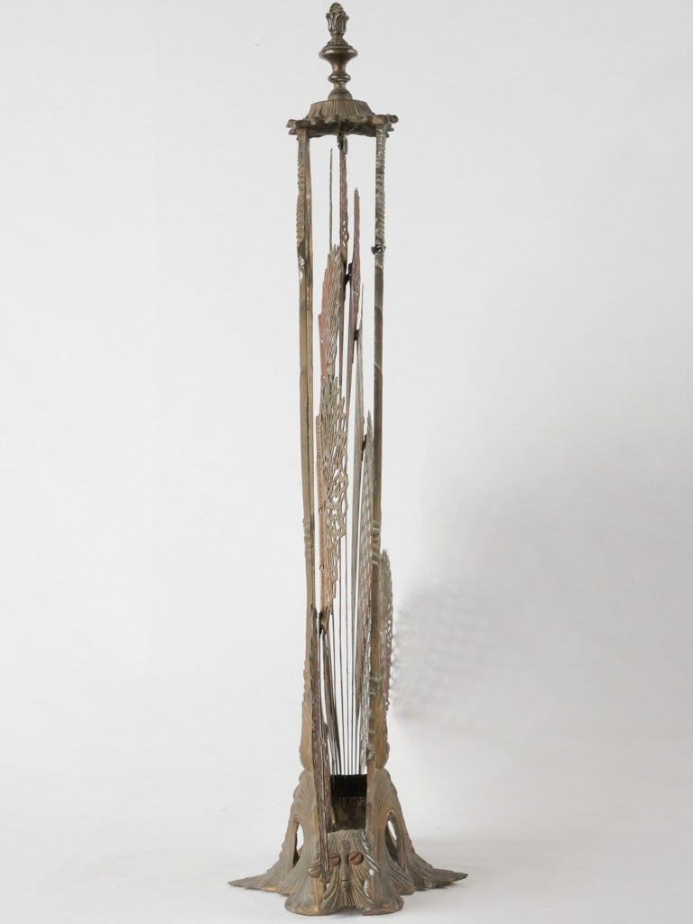 19th century fan chimney screen 23¾" x 33½"