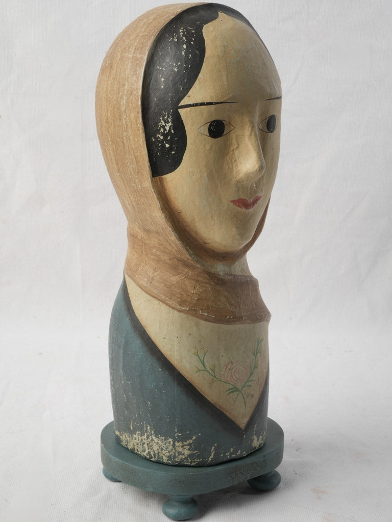 Timeworn patina milliner's mannequin