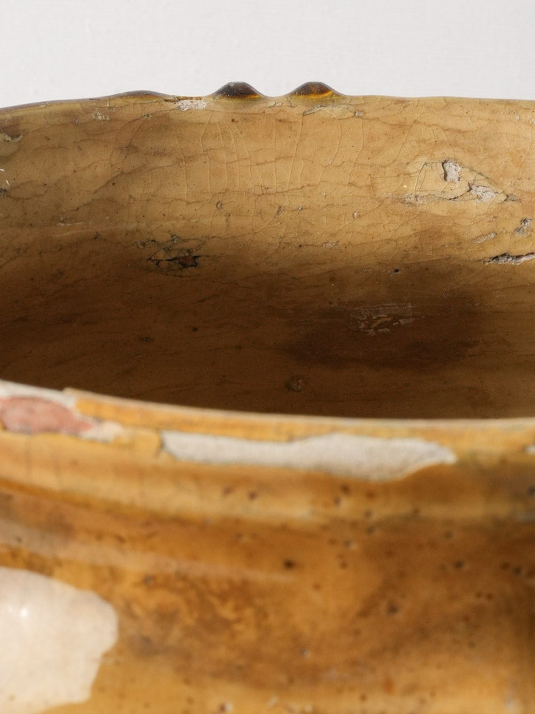 19th-Century French Rustic Confit Pot - 11¾"