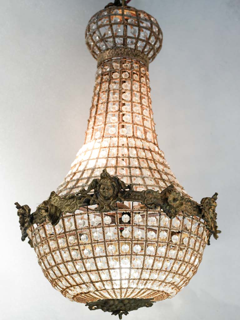 1960s French Montgolfier Style Chandelier - 27¼" x 17¼"