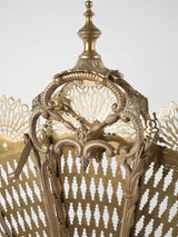 19th century fan fire screen 23¾" x 33½"