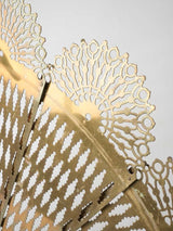 19th century fan fire screen 23¾" x 33½"