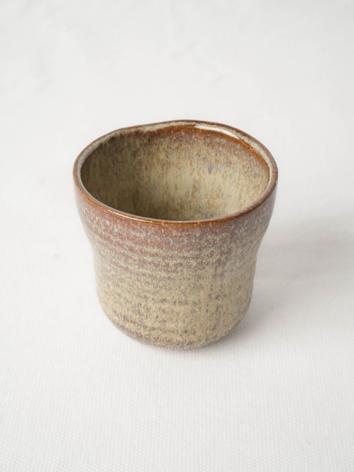Handmade Espresso Cup with Ocher Glaze