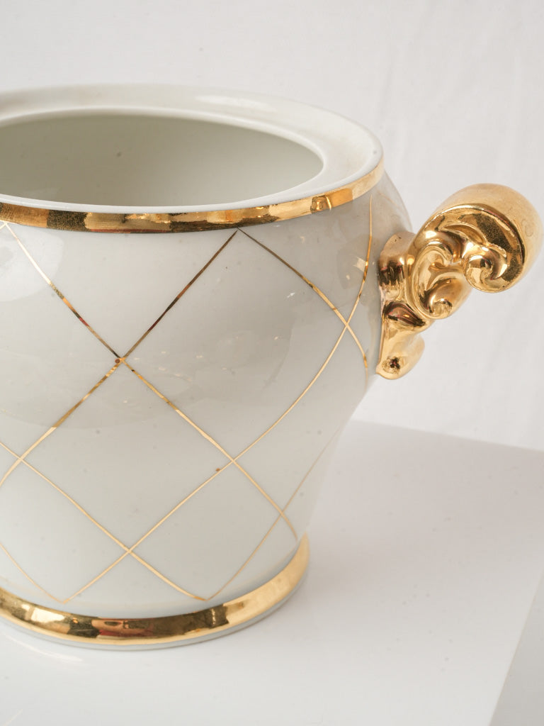 Chic Limoges Coffee Service for Twelve by Jean Pouyat Circa 1930
