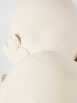 Decorative pair of egg ornaments - cream 9¾"
